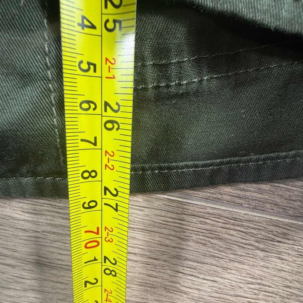 Talbots Women's Field Utility Jacket Olive Green Pockets 14W Fall Chore Canvas - Picture 3 of 16